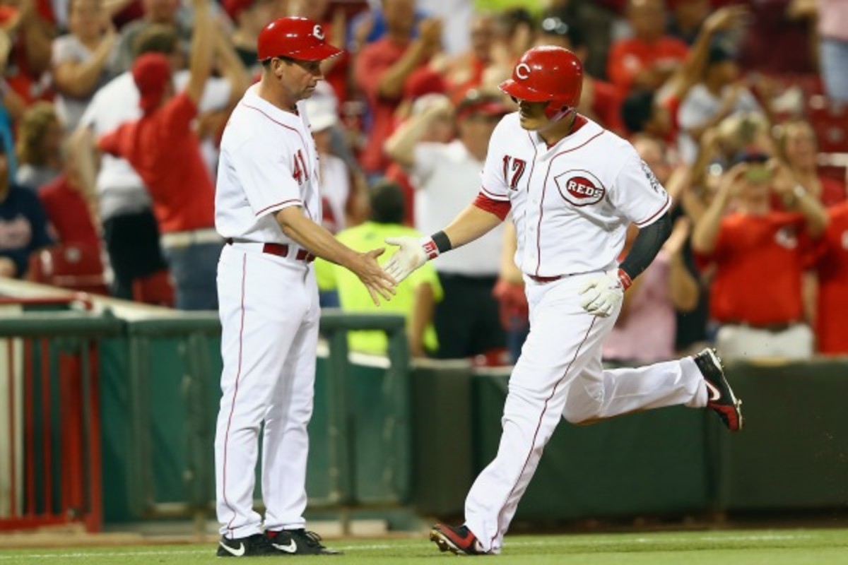 Reds third base coach Mark Berry is cancer-free. (Andy Lyons/Getty Images)