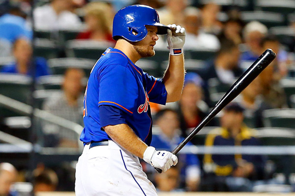 Lucas Duda, usually an outfielder, has been filling in at first base after the demotion of Ike Davis. 