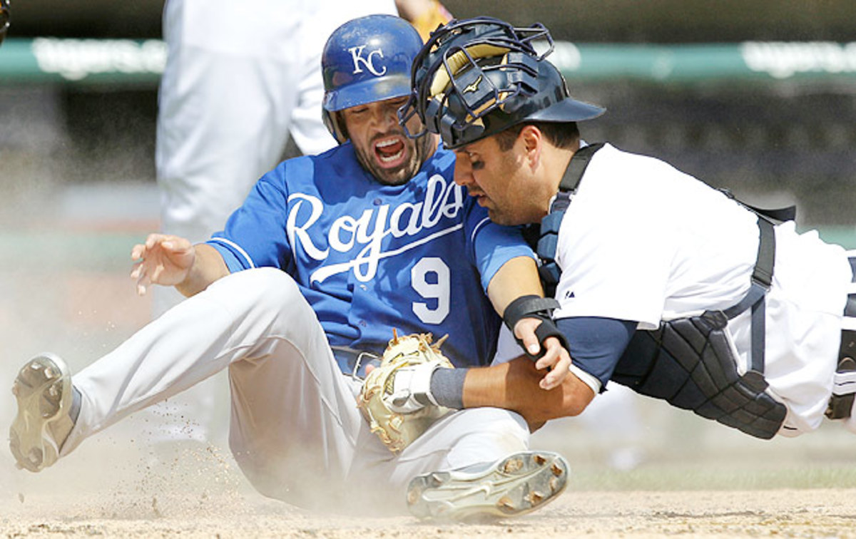 David DeJesus (left), Gerald Laird