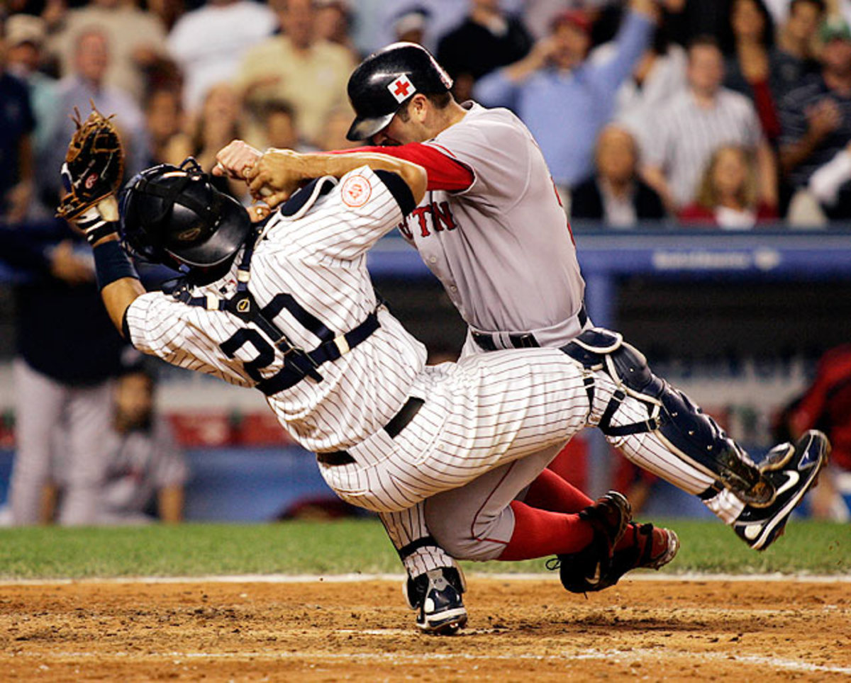 Jorge Posada (left), Jason Varitek
