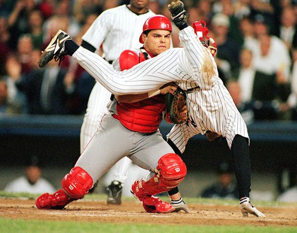 Ivan Rodriguez (left), Chuck Knoblauch