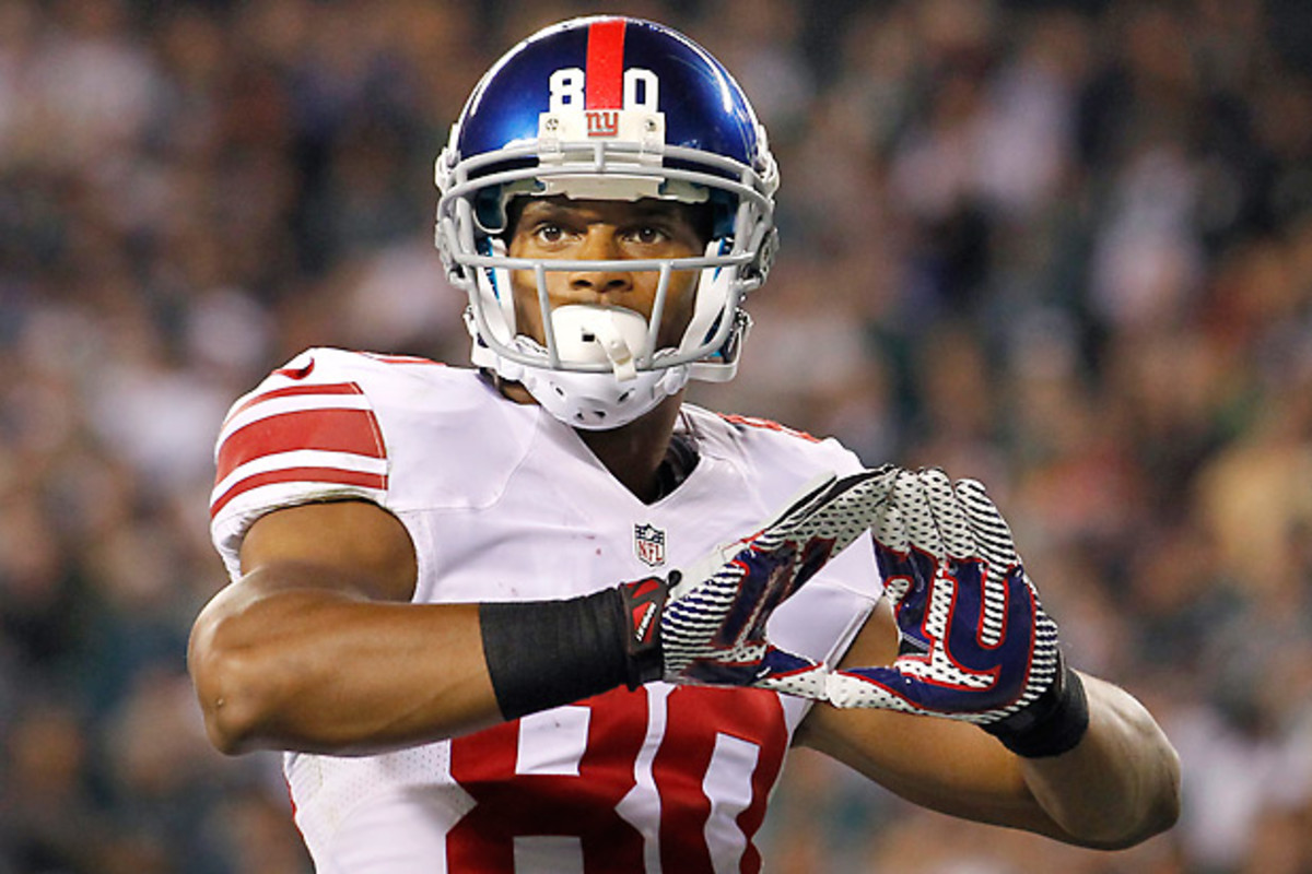 Victor Cruz holds the Giants record for most single-season receiving yards (1,536). (Mel Evans/AP)