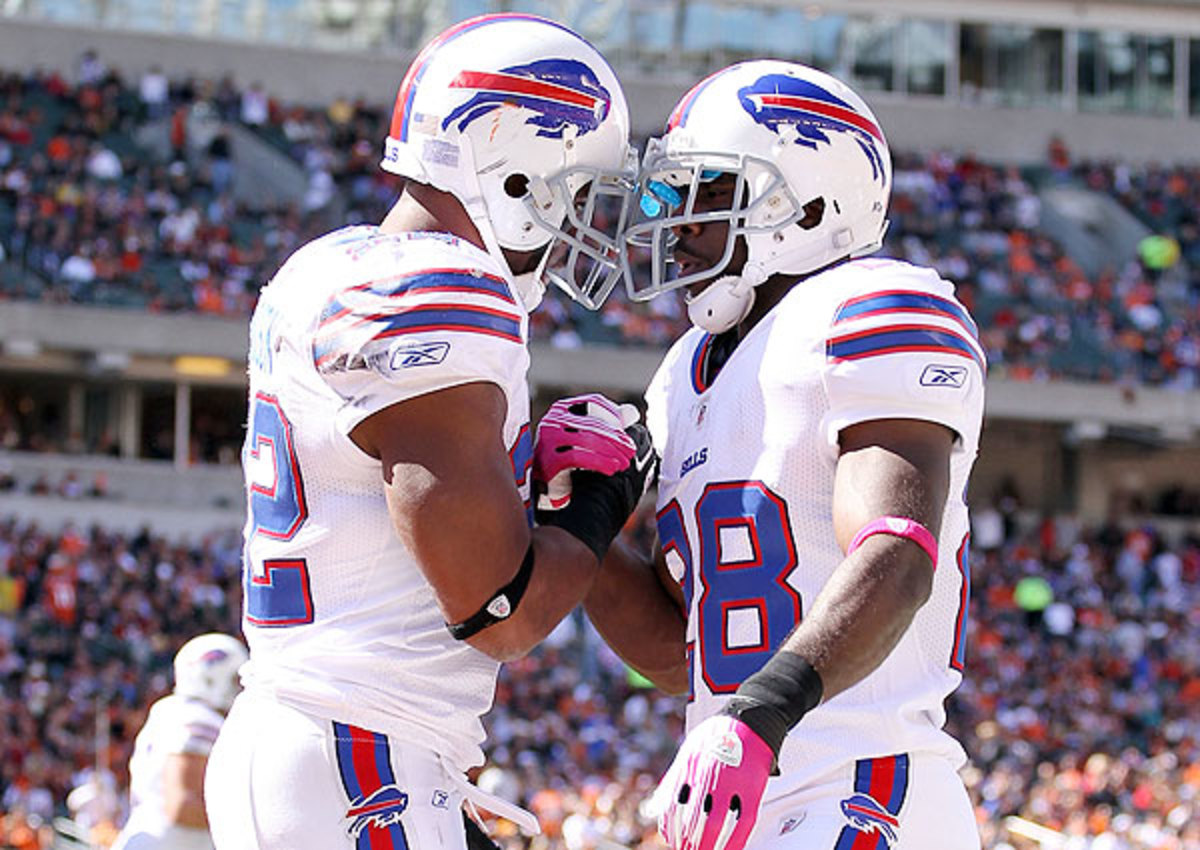 C.J. Spiller (right) is expected to receive the lion's share of carries in Buffalo this season.