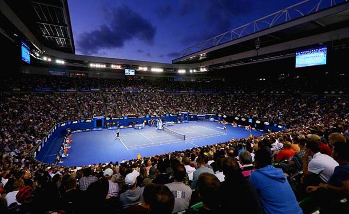 Andy Murray, Roger Federer play at Australian Open