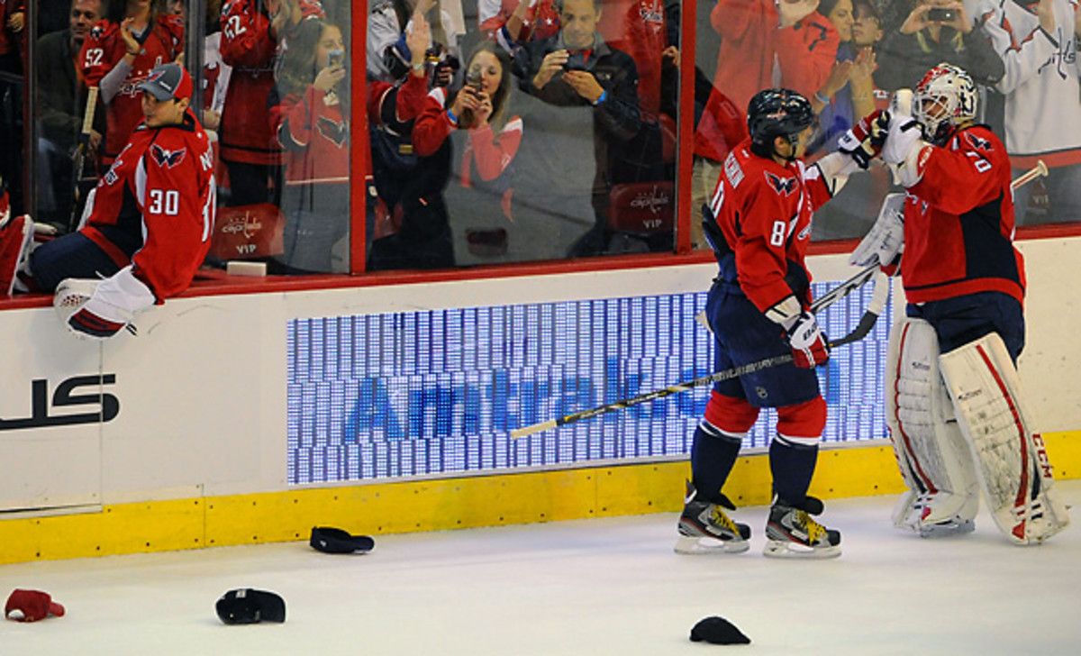 Alex Ovechkin showcased his star power with a hat trick on Saturday afternoon. [Mark Goldman/Icon SMI]