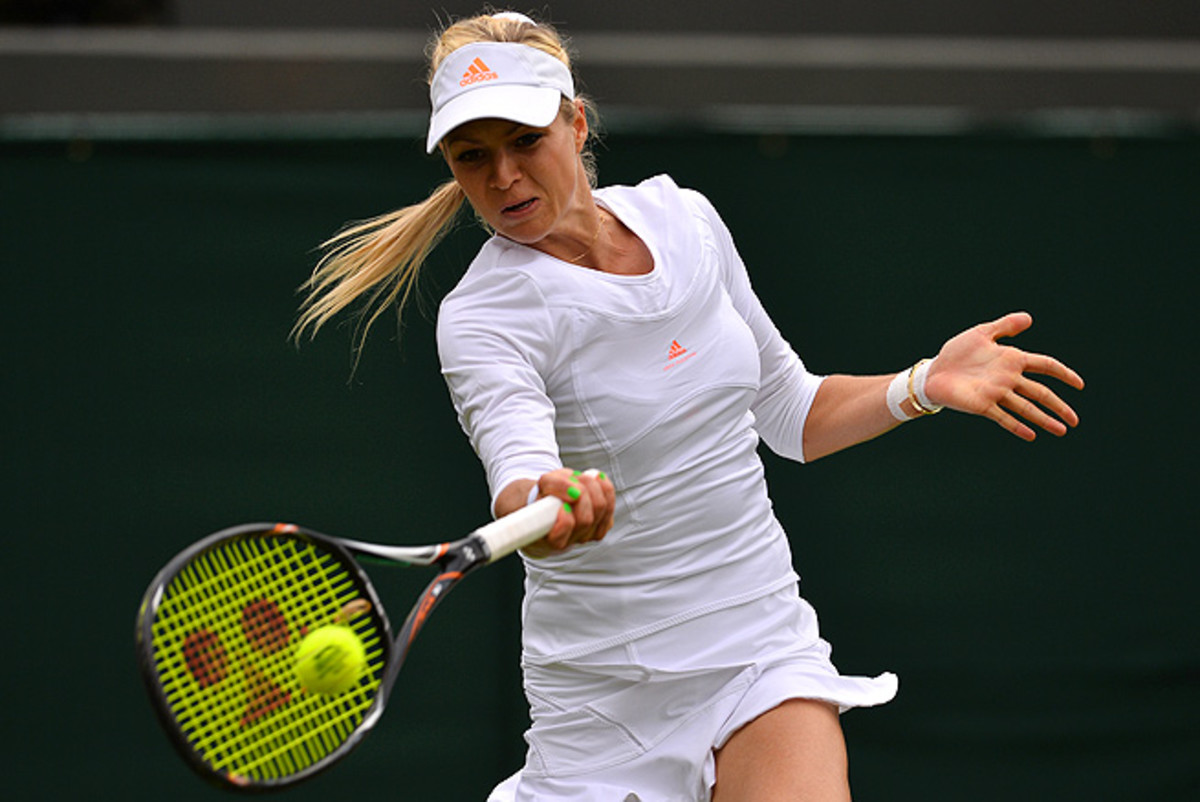Maria Kirilenko defeated Petra Martic in straight sets in the first round of the Rogers Cup.