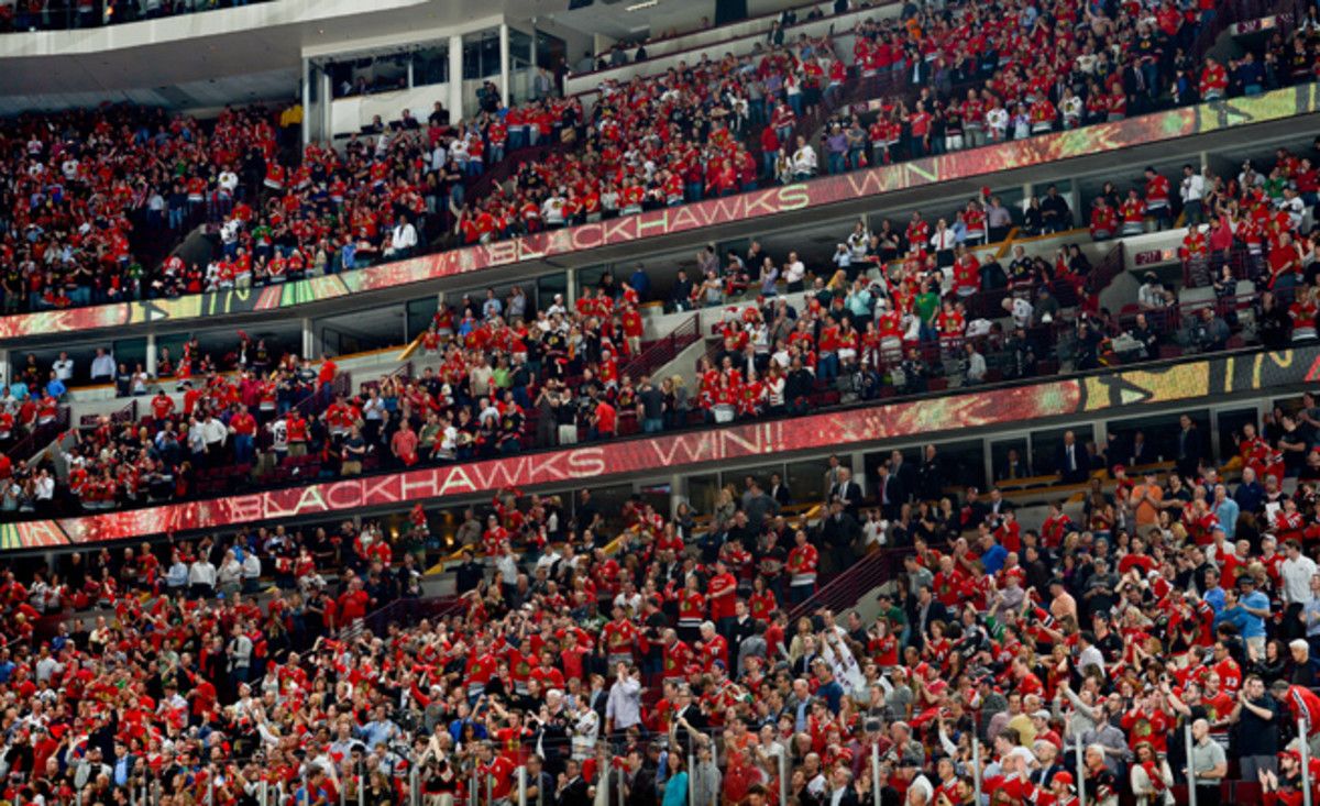 The United Center has hosted the NBA Championships three times (1996-98), and the NHL's Stanley Cup Final twice (2010, 2013).