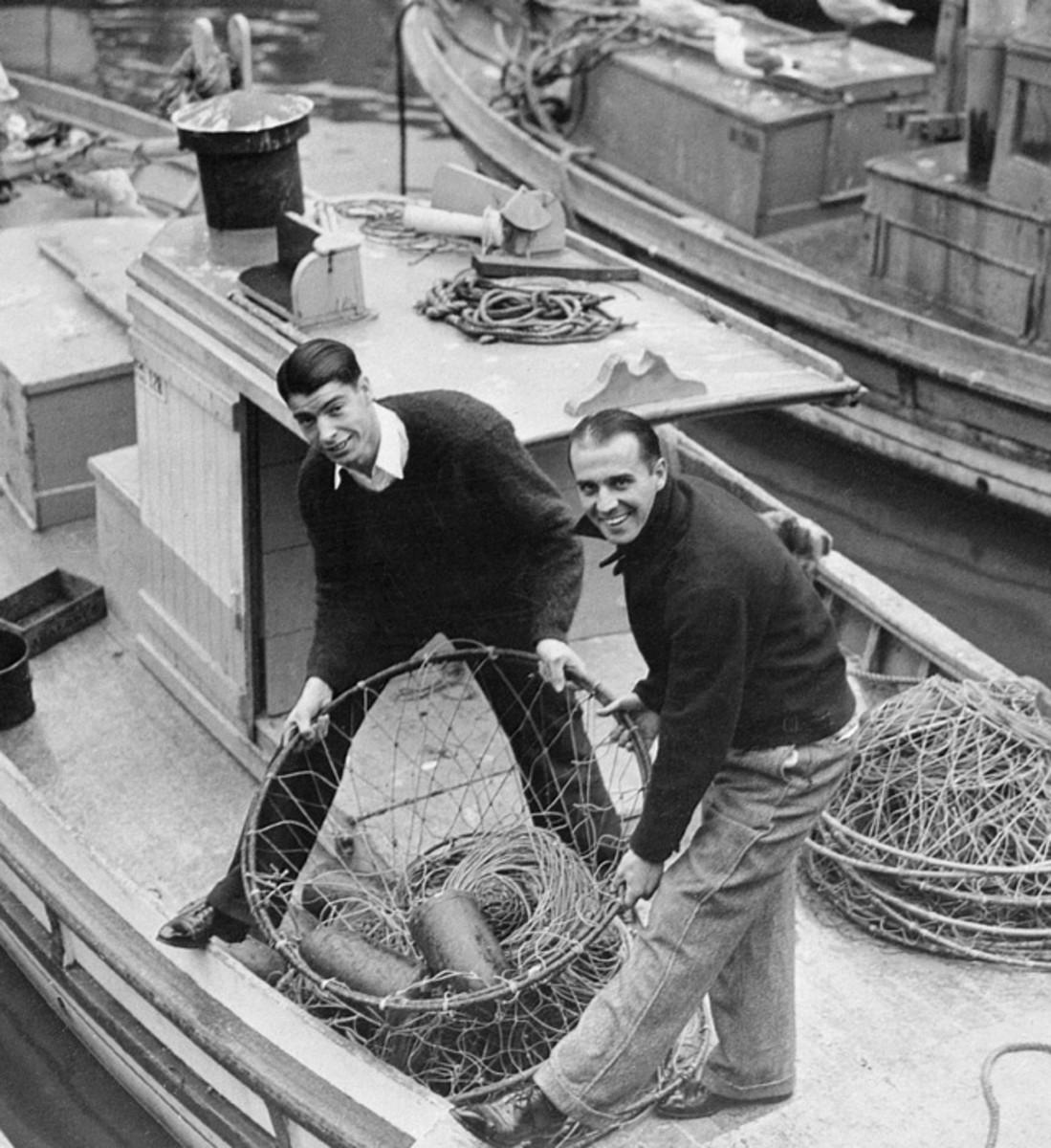 Joe DiMaggio and Frank Crosetti