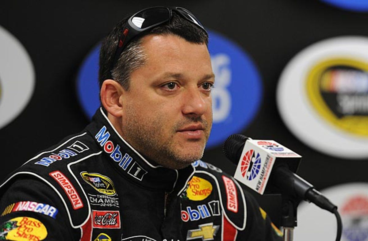 Tony Stewart will miss this week's race and possibly others after breaking his leg in a car crash.