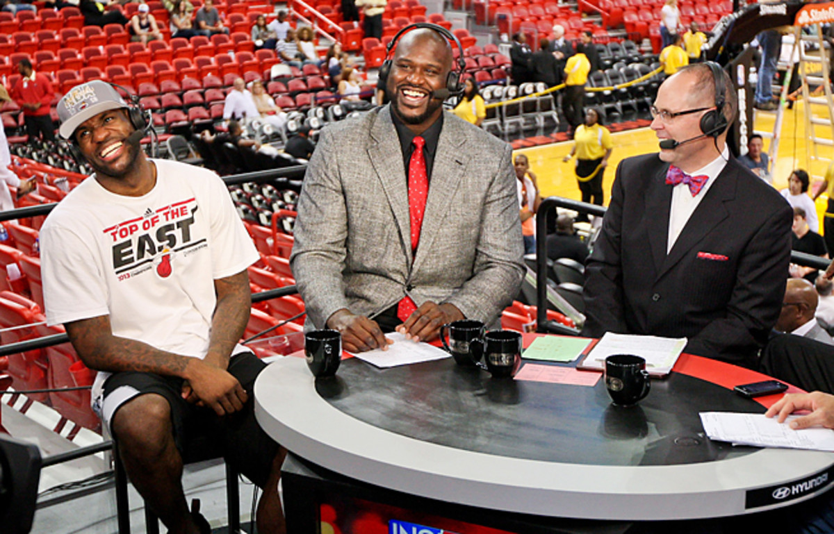 Shaquille O'Neal will begin his third year with TNT's Inside the when the 2013-14 season begins.