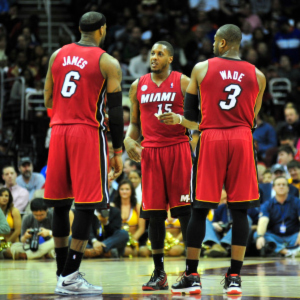 LeBron James, Dwyane Wade and Mario Chalmers are out tonight vs. the Knicks. (Diamond Images)