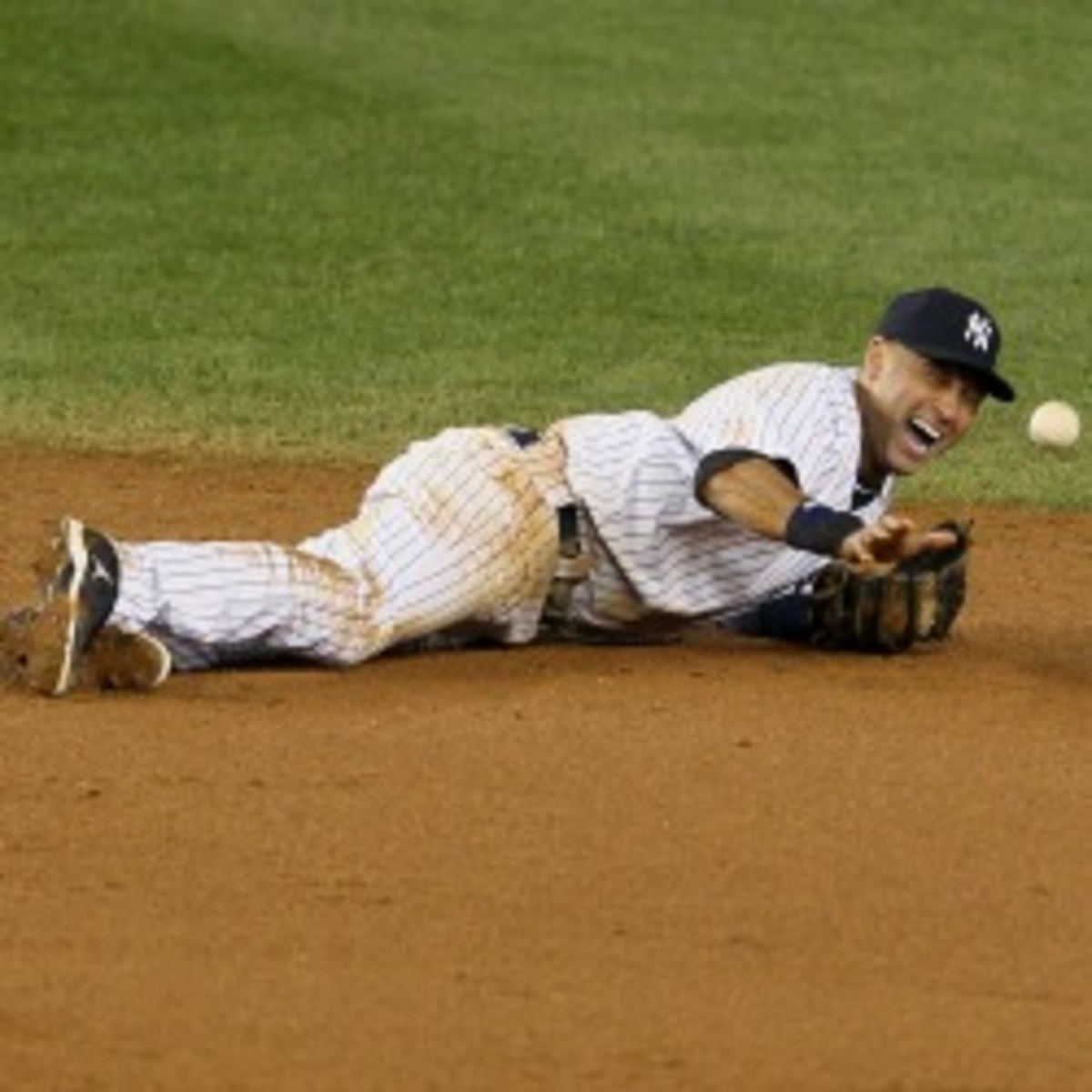Derek Jeter fractured his left ankle on Oct. 7 during Game 1 of the ALCS. (Alex Trautwig/Getty Images)