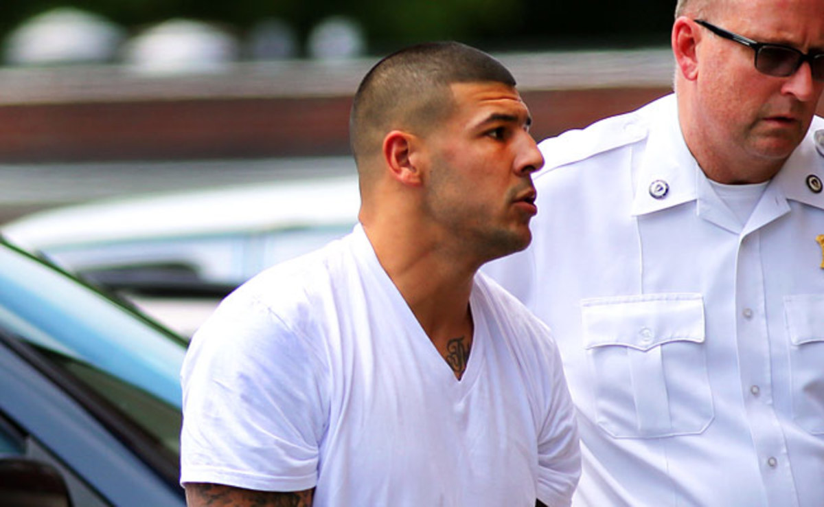 Aaron Hernandez has pleaded not guilty to the murder of Odin Lloyd, but remains in jail without bail. 