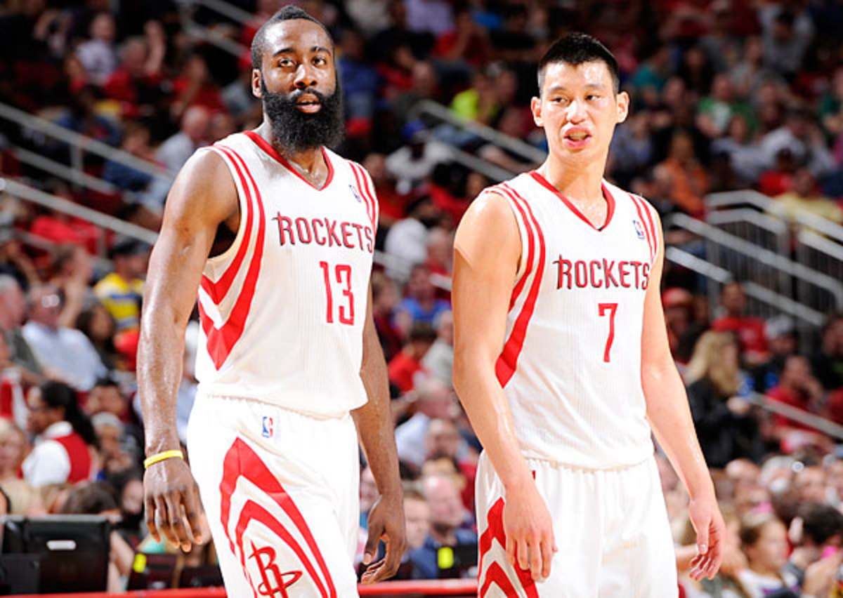 James Harden and Jeremy Lin