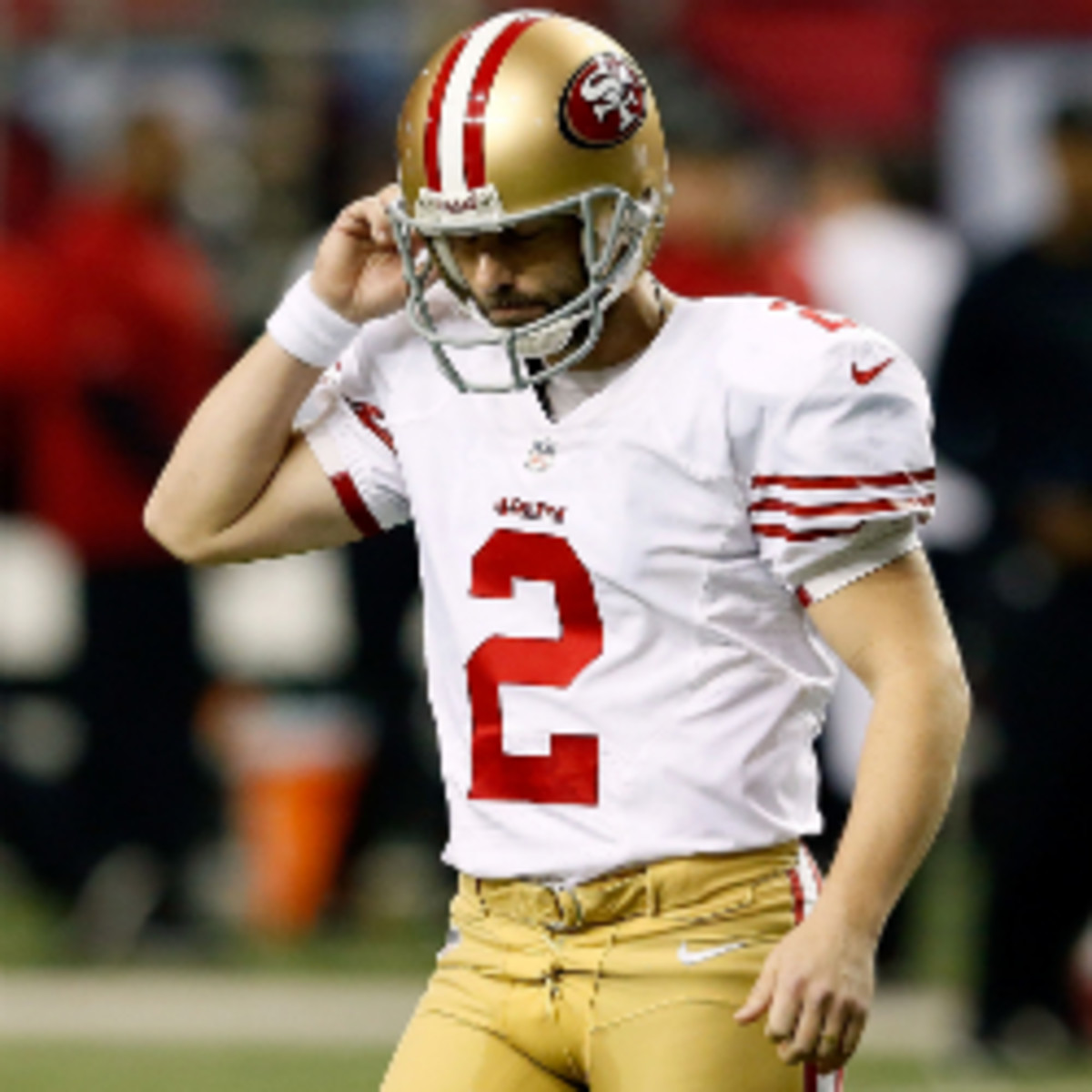 David Akers missed 13 field goals in the regular season, but the 49ers are sticking with him as kicker in the Super Bowl. (Kevin C. Cox/Getty Images)