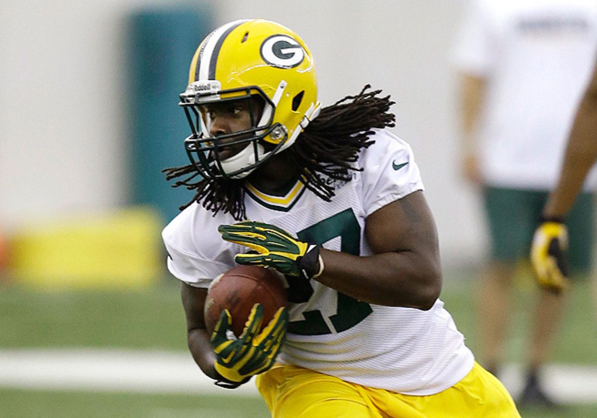 Following a stellar junior year at Alabama, Eddie Lacy jumps to the top of the Packers' depth chart.