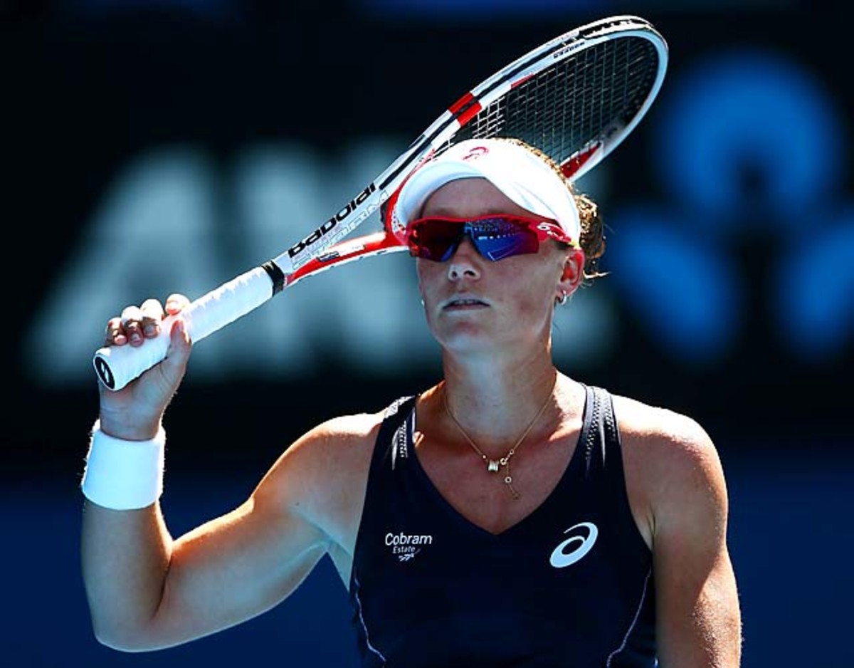 No. 9 Sam Stosur fell to 15-11 all time at the Australian Open.