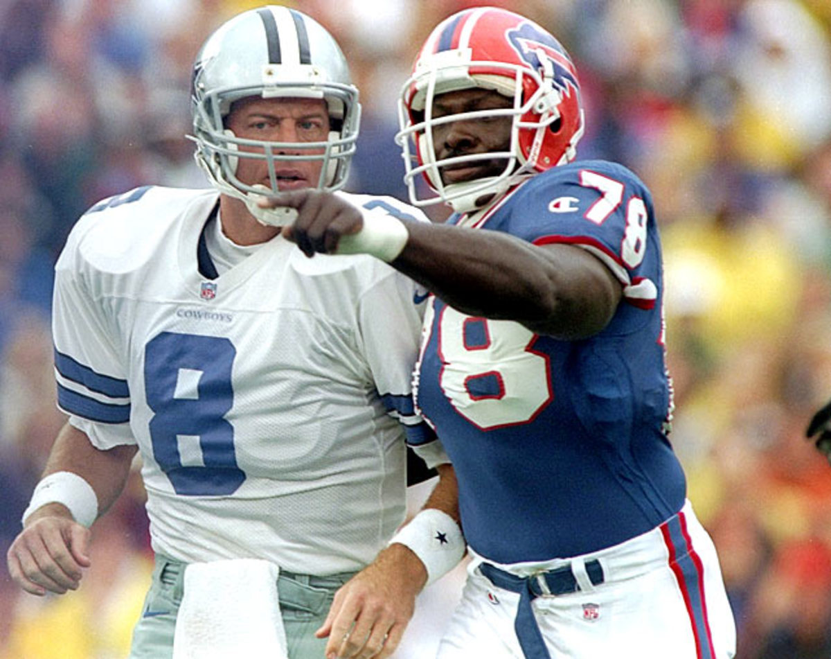 Bruce Smith and Troy Aikman