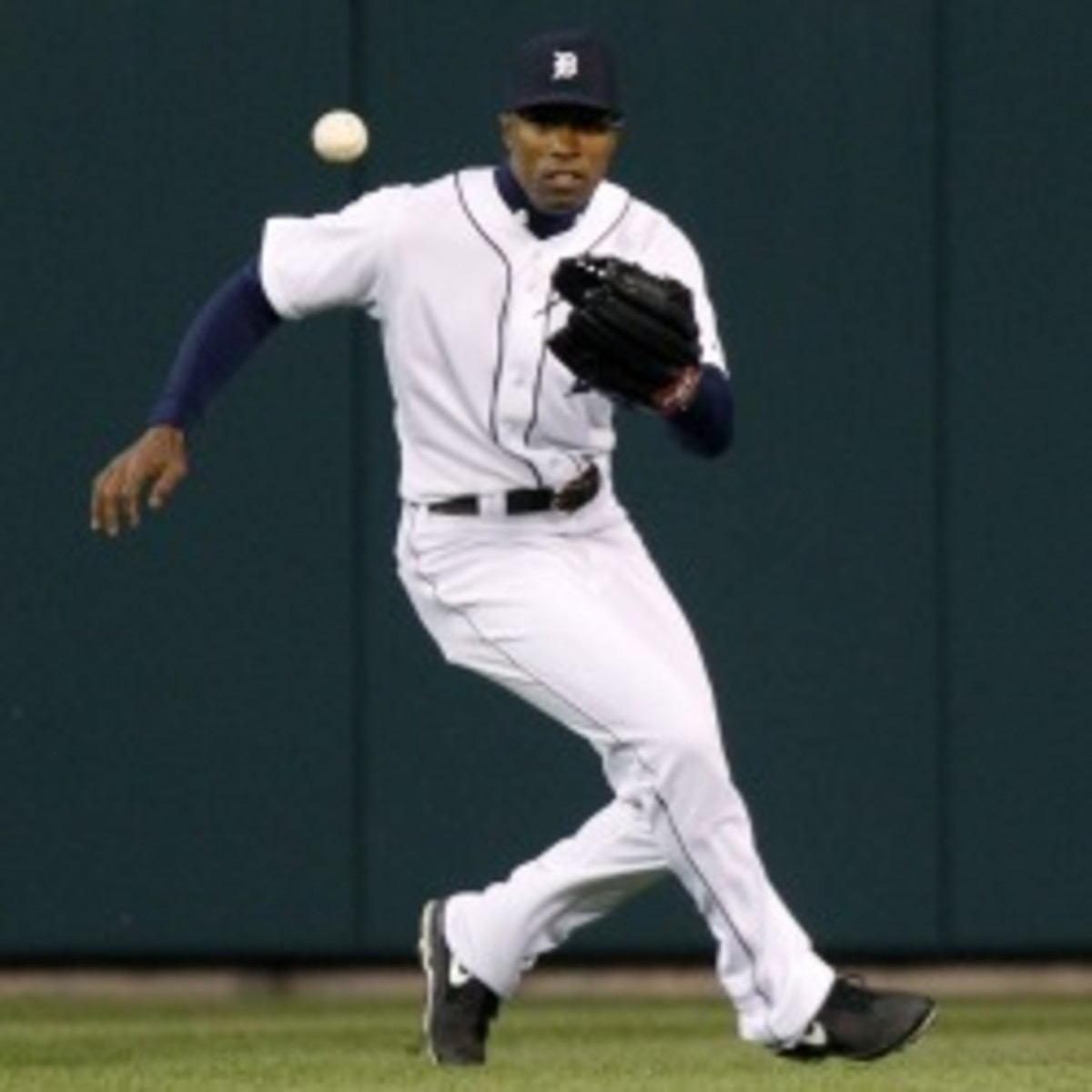 Austin Jackson is heading to the DL with a pulled right hamstring. (Photo by Duane Burleson/Getty Images)