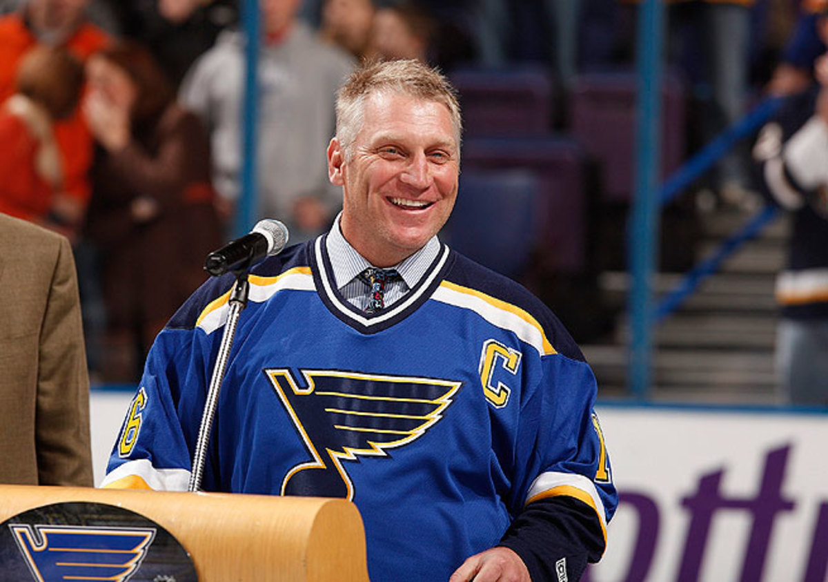 Brett Hull spent 11 seasons during his Hall of Fame career with the Blues.