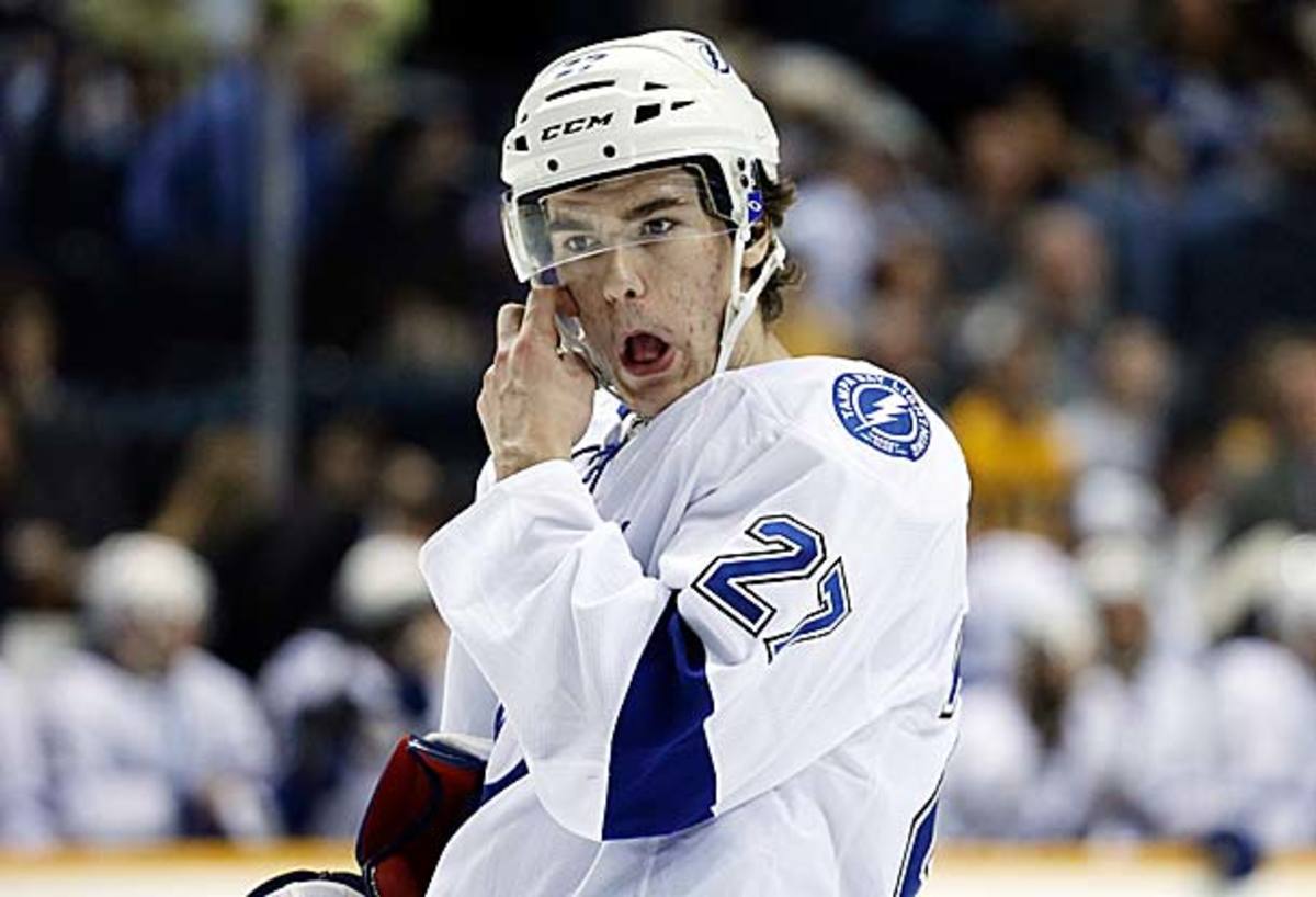 Jonathan Drouin of the Tampa Bay Lightning was sent back to his junior team.