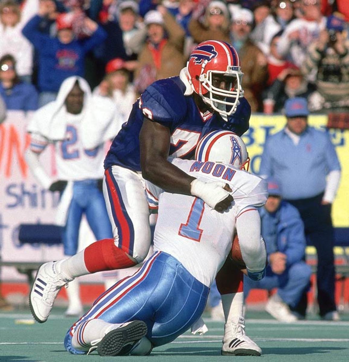 Bruce Smith and Warren Moon