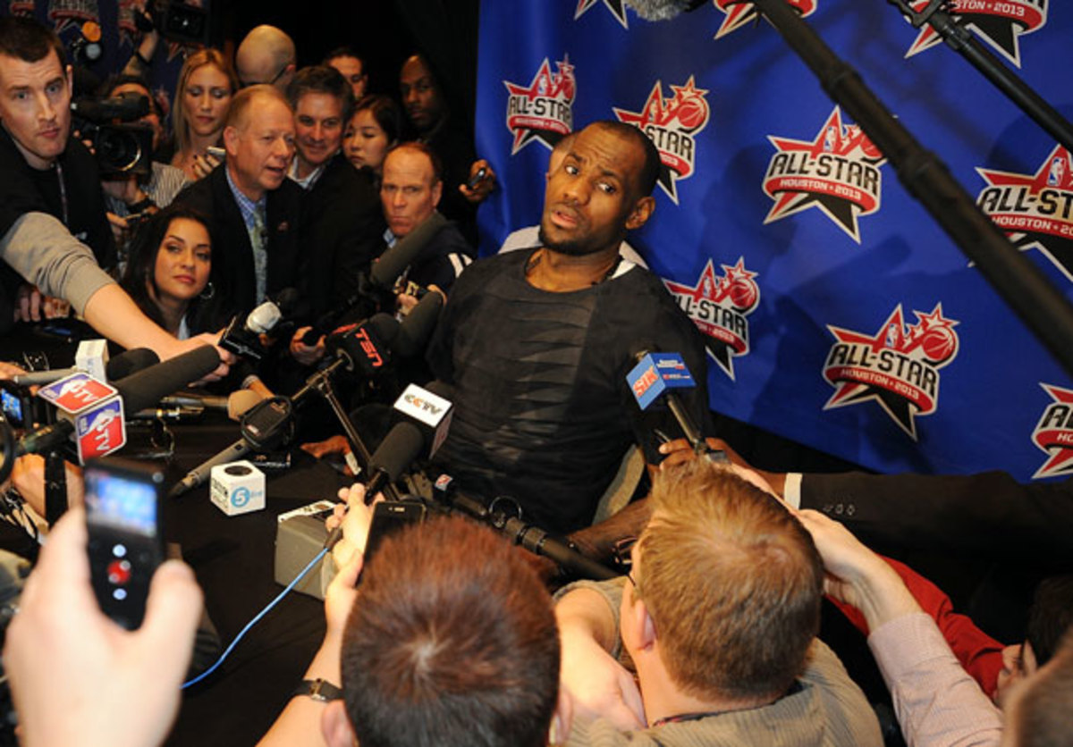 LeBron James holds court at NBA All-Star media availability