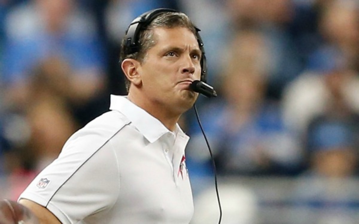 The Lions have suffered three losing seasons in Jim Schwartz's four seasons as head coach. (Leon Halip/Getty Images)