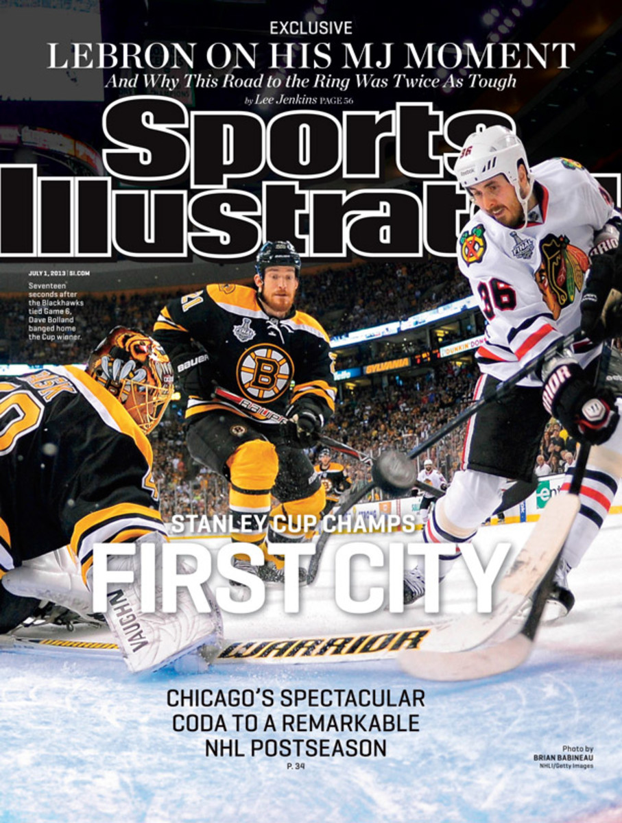 Sports Illustrated's Chicago Blackhawks Stanley Cup cover (Brian Babineau NHLI/Getty Images)