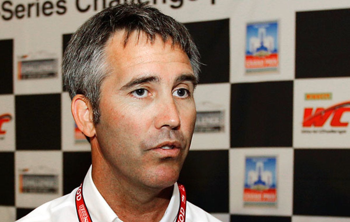 Randy Bernard, seen here in a 2012 file photo, was pushed out by IndyCar team owners last season.