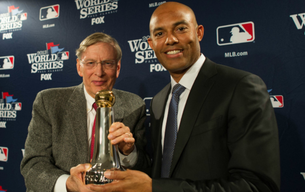 Bud Selig Presented all-time saves leader Mariano Rivera with a career achievement award before game 2 of the World Series