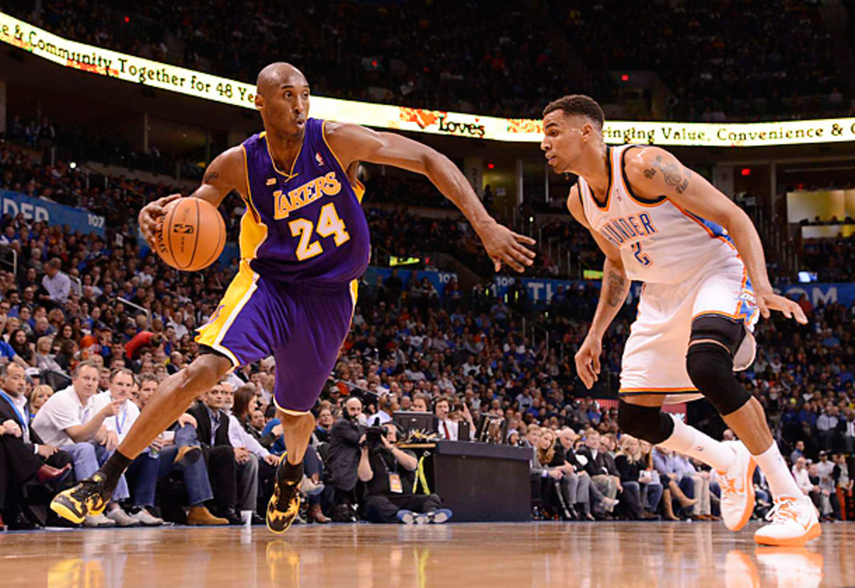 The inability to play at an elite level is likely to drive Kobe Bryant to retire more than a physical decline, according to Grover. (Greg Nelson/SI)