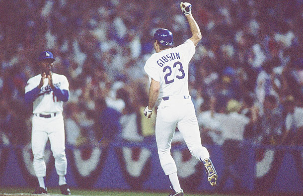 Los Angeles Dodgers Kirk Gibson World famous Series Home Run photo tribute 