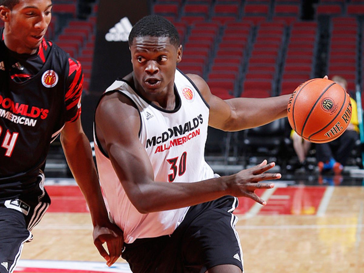 Headlined by Julius Randle, Kentucky's incoming freshman class has been hailed as the best in college hoops history. (Joe Robbins/Getty Images)