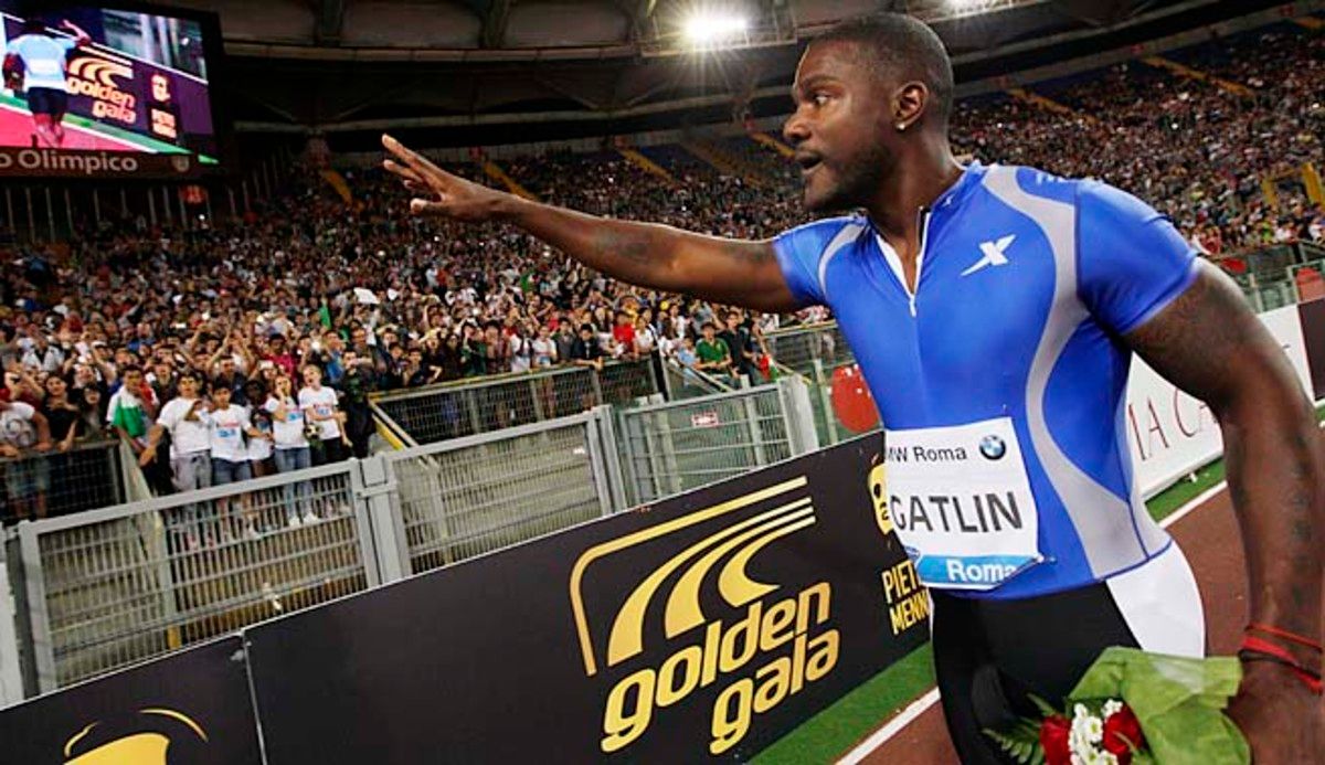 Justin Gatlin handed Usain Bolt a shock defeat in Rome two weeks ago.