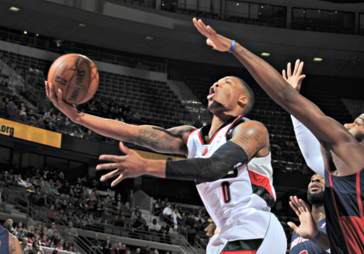 Damian Lillard has been incredibly efficient for the Blazers in overtime periods. (D. Williams/Einstein/NBAE via Getty Images)