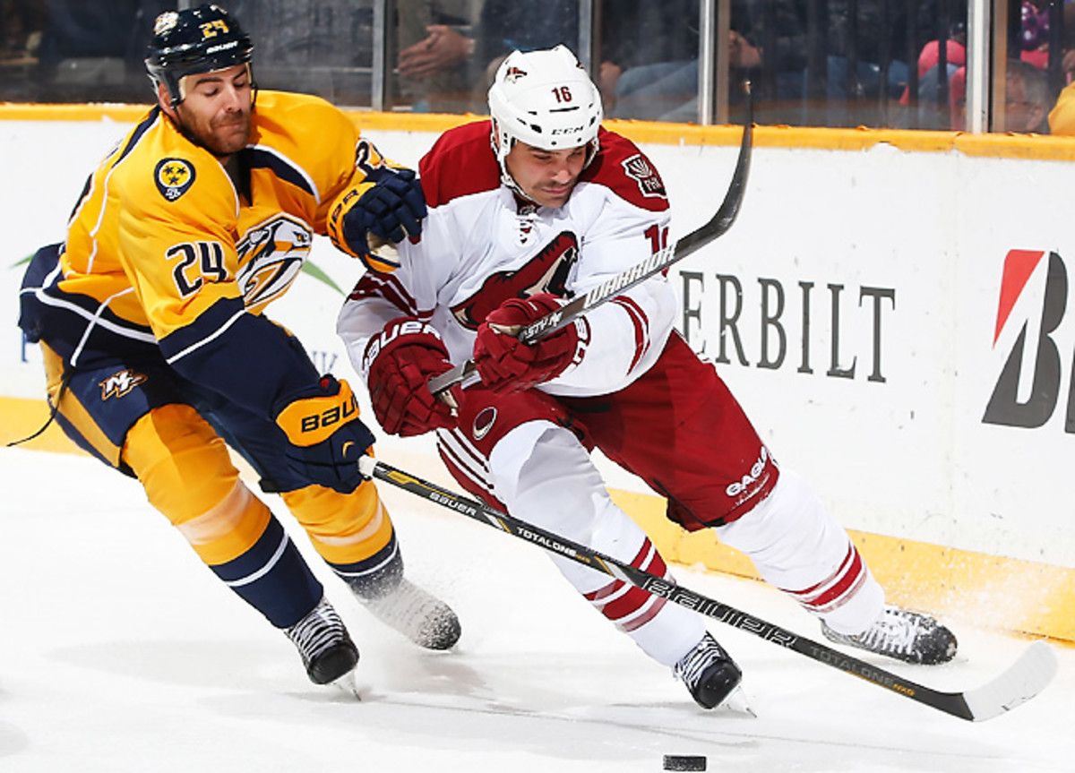 Rostislav Klesla has fallen out of favor in Phoenix and was waived on Tuesday.