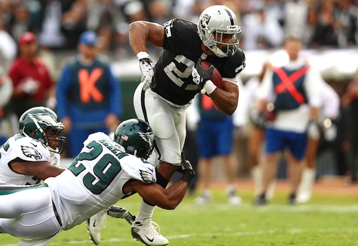 The Titans have given up the most rushing touchdowns this season, so look for Rashad Jennings to up that tally.