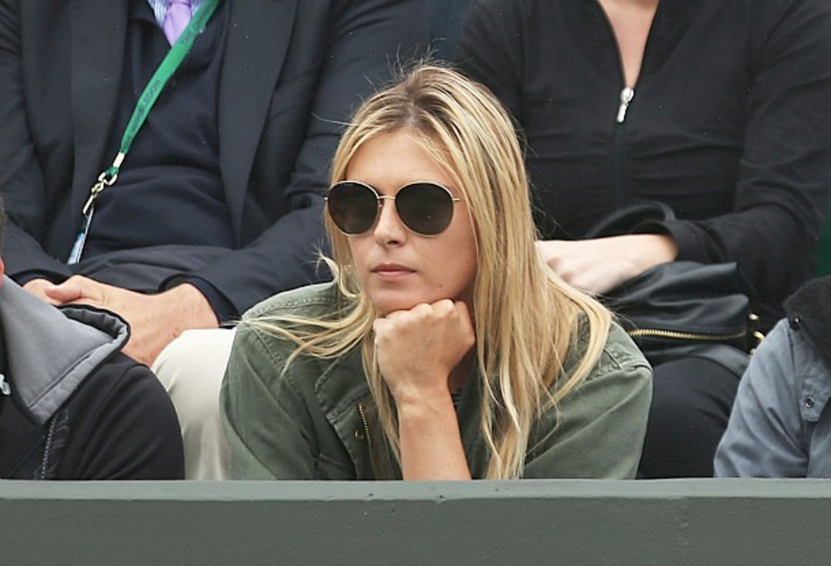 Photos: Maria Sharapova goes from competitor to spectator at Wimbledon -  Sports Illustrated, image size:1200x818