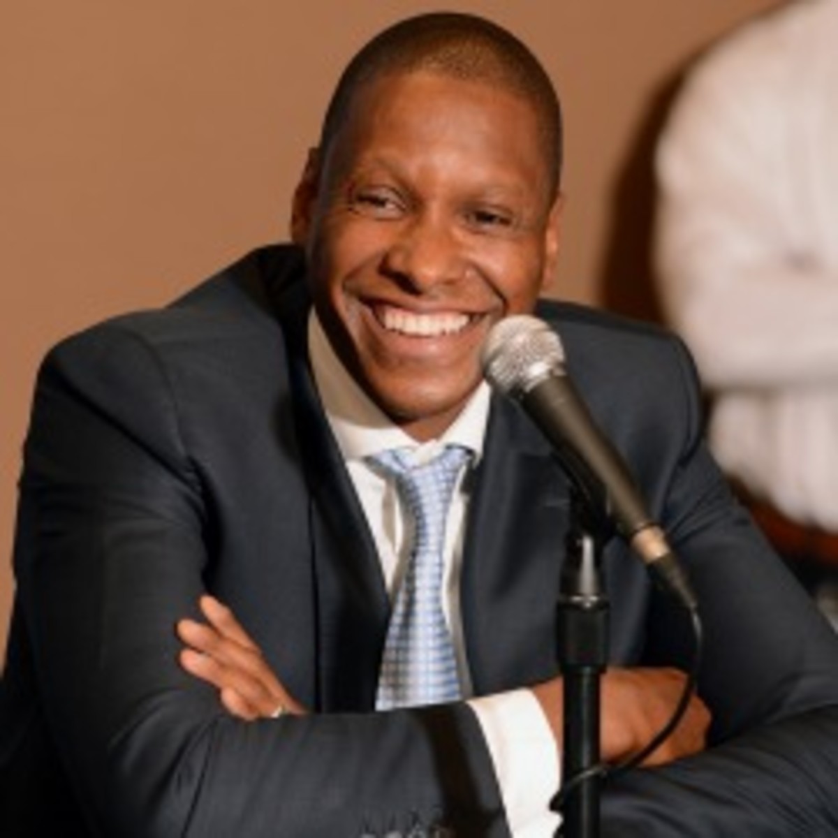 Nuggets general manager Masai Ujiri will be named executive of the year. (Photo by Garrett W. Ellwood/NBAE via Getty Images)