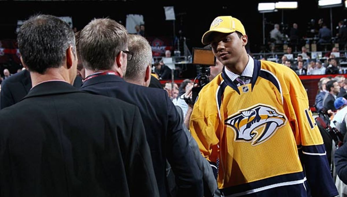 The Predators were giddy when top-ranked prospect Seth Jones fell to them with the fourth pick.