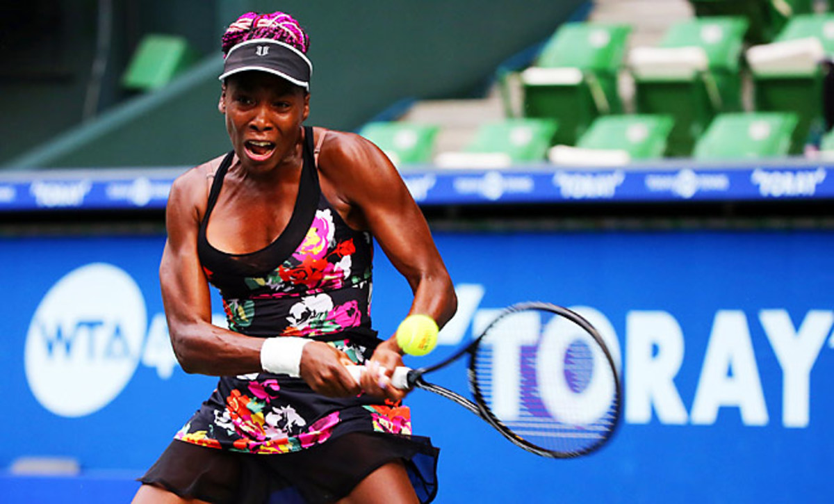 Venus Williams needed just over an hour to defeat Mona Barthel in Tokyo.