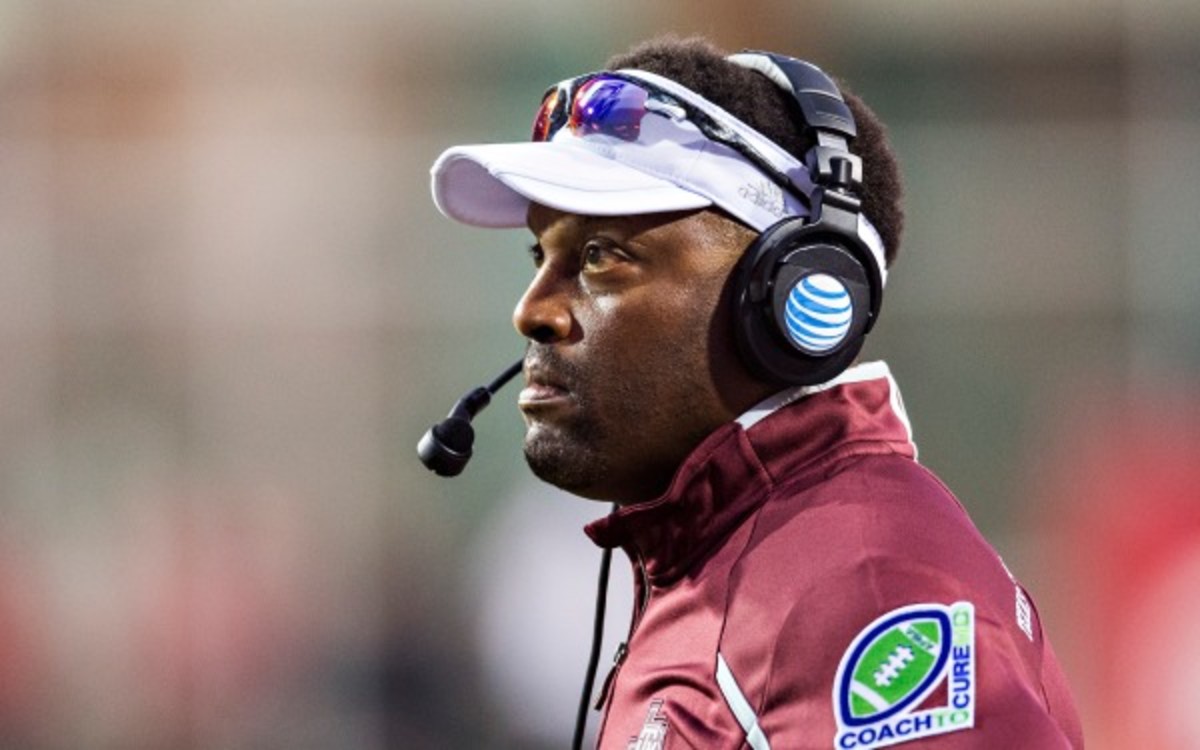 Kevin Sumlin has a 53-21 record in six seasons as a collegiate head coach. (Wesley Hitt/Getty Images 