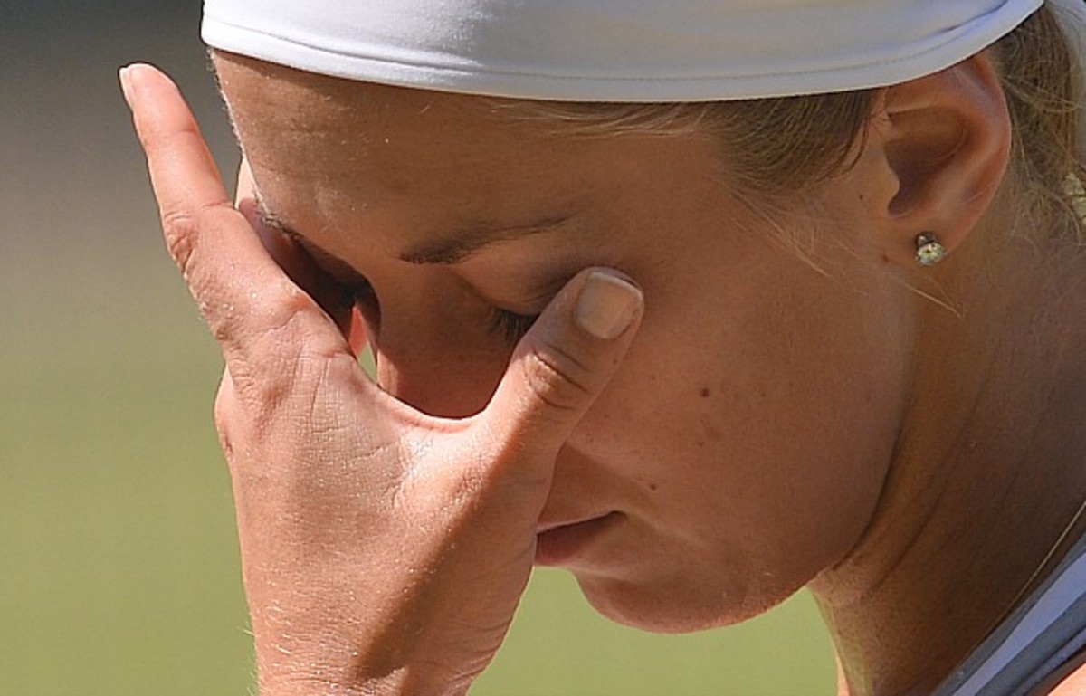 Sabine Lisicki lost six straight games to lose the first set. (Carl Court/AFP/Getty Images)