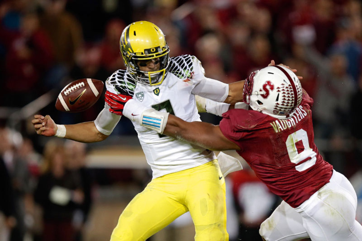 Stanford beat Oregon, 26-20, on Nov. 7 for the second time in as many seasons. (Ezra Shaw/Getty Images)