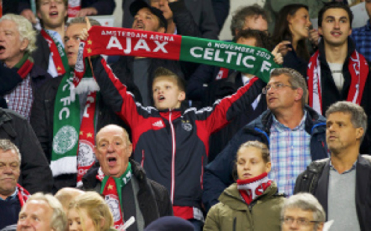 The disciplinary measure is the second in a month for Ajax. The club faces a hearing next week for a separate incident in October in which Dutch fans ripped up the seats at Celtic Park. (VI-Images/Getty Images)