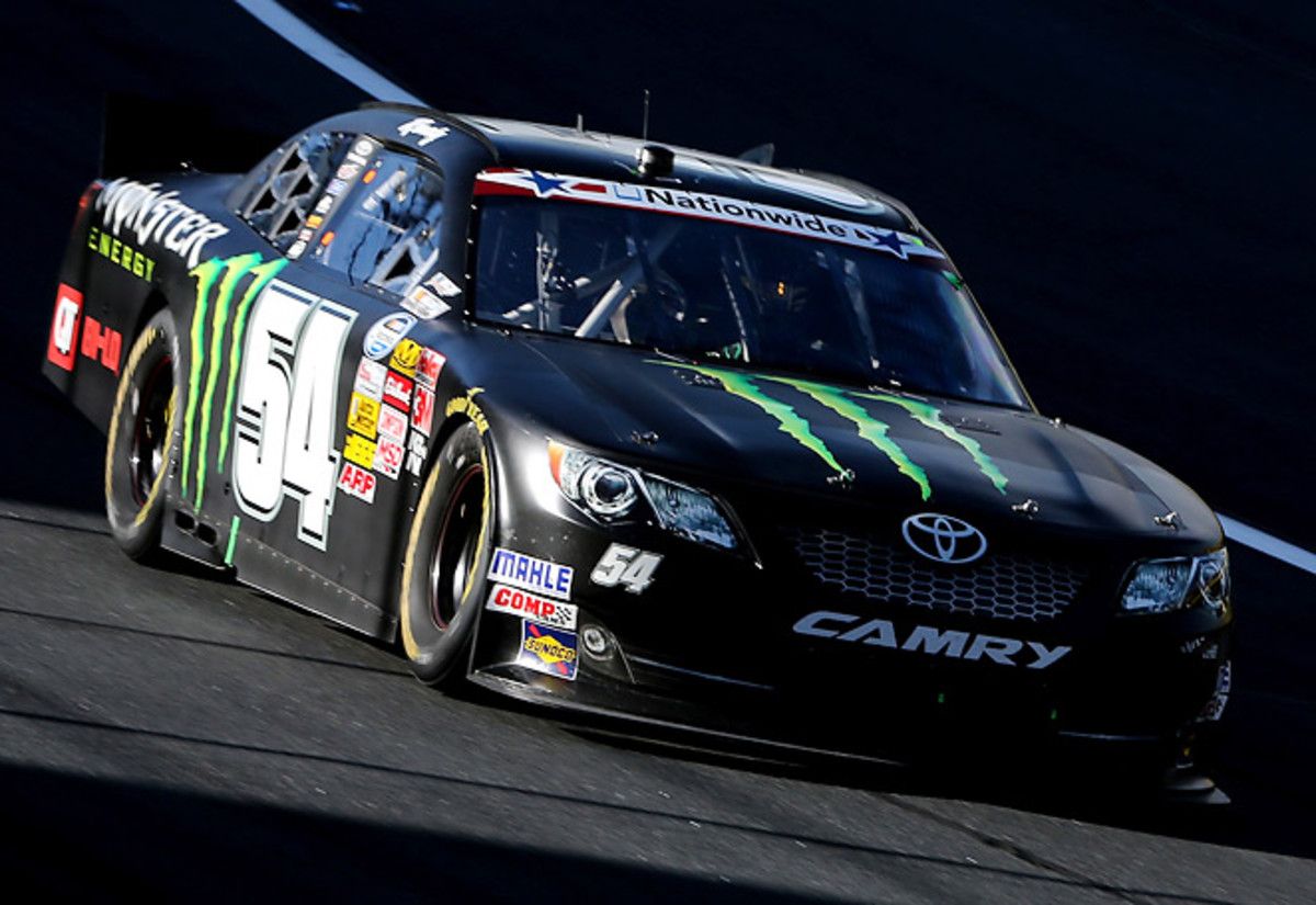 Kyle Busch won the Nationwide race at Charlotte Saturday but hasn't won a Sprint Cup race there.