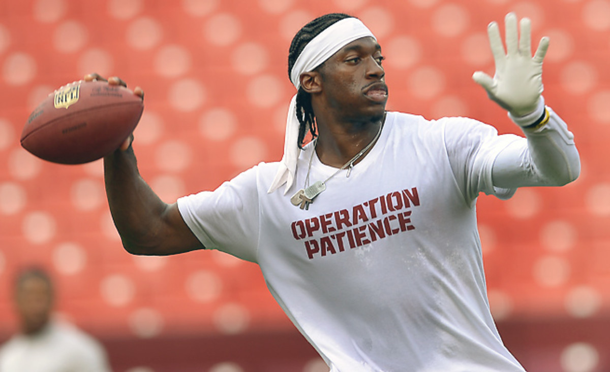 A day after getting fined $10,000 for wearing this unauthorized shirt, Robert Griffin III could laugh at the matter.