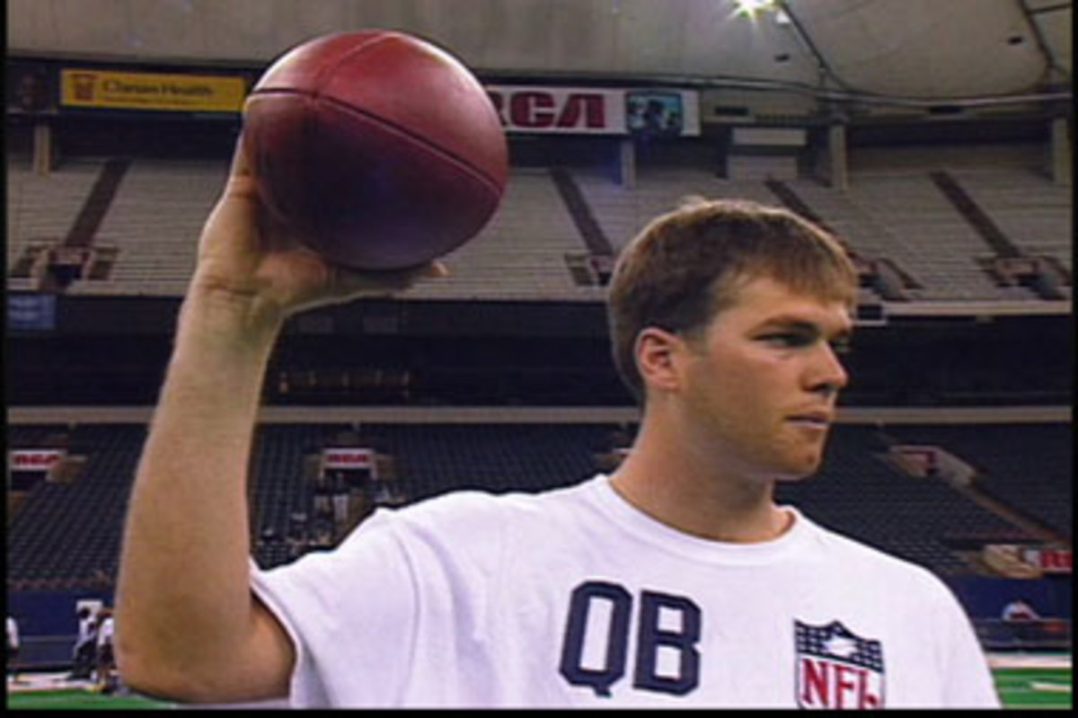 picture of tom brady at the combine
