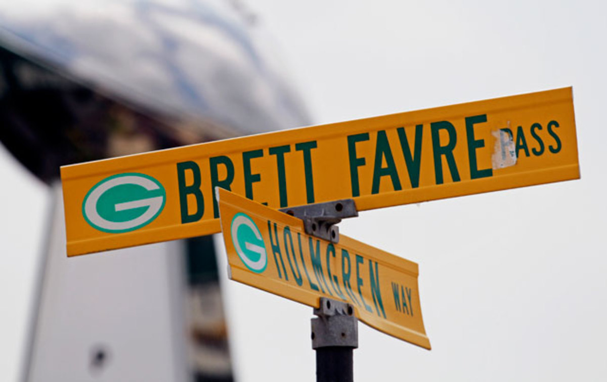 Brett Favre and Mike Holmgren